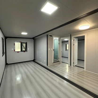 Customized Portable 2 Bedroom Steel Mobile Home Double Wing Folding Container House with Full Equipment Fast Assembly