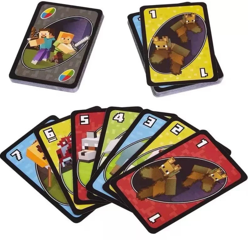 UNO Minecraft Card Game, Super Mario, K-POP, Jurassic, Harry Potter, Hot Wheels, Avengers, Social Board Table Party Games