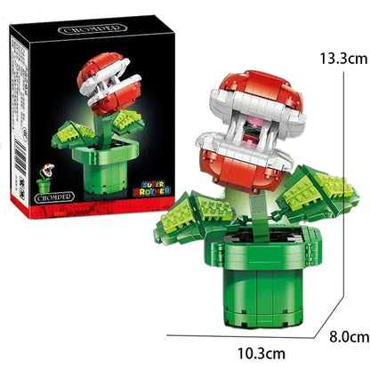 Lega Flowers Anime Model Building Blocks Toy 2026 New Chomper Flame Flower Bomber star Building blocks Model Children Gifts