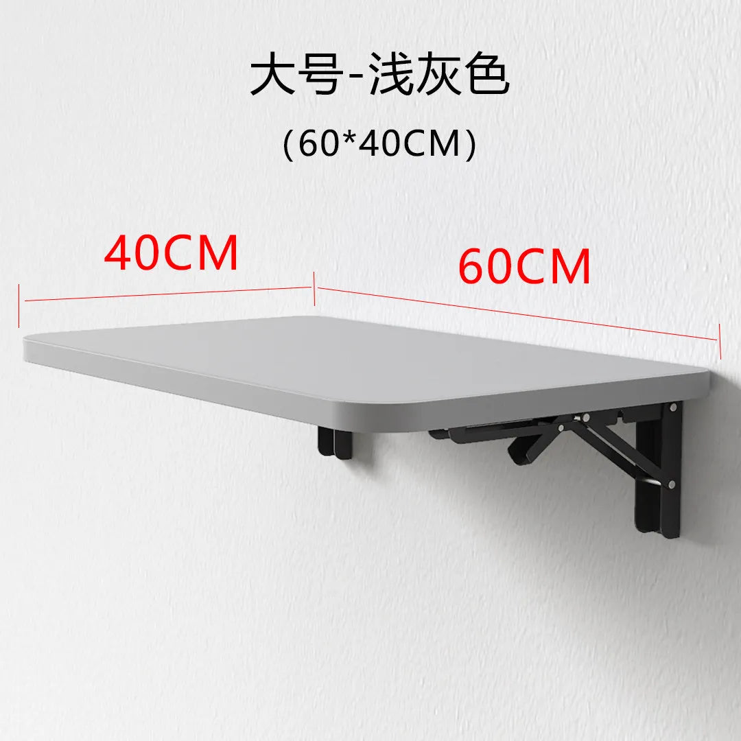 Wall Mounted Desk Folding Wooden Shelf Table for Small Apartment Space Saving Computer Desk Minimalist Wall Desk for Home Office