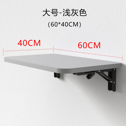 Wall Mounted Desk Folding Wooden Shelf Table for Small Apartment Space Saving Computer Desk Minimalist Wall Desk for Home Office