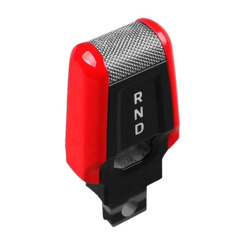 Car Carbon Fiber Gear Carmine Red Shift Lever Knob Trim Cover for Porsche 911 992 2020-2025 Replacement Modified Accessories