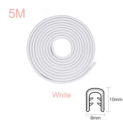 Car Door Edge Scratch Protector with Steel Disc Bumper Trim Edge Scratch Protector Strip Sealing Guard Styling Protector Decor