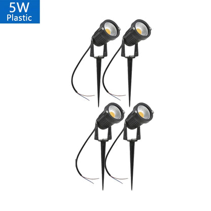 5W 10W 15W Outdoor Waterprof IP65 220V110V12V24V Spike Garden Path Green Spotlights Landscape Garden Warm White LED Lawn Lamp