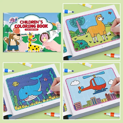 1Pc Animal Coloring Book Beginner Learning Doodle Painting Educational Art Activity Book Creativity Development Coloring Pages