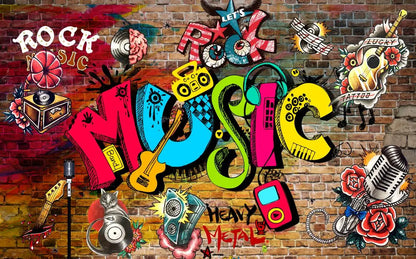 Milofi Custom 3D Wallpaper, Mural, Graffiti, Colorful Painting, Game Console Background Wall Decoration Painting
