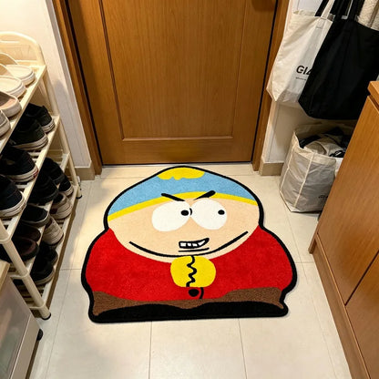 Irregular Cute Cartoon Character Rug Fun Creative Home Decor for Living Room Carpet Bedroom Bedside Soft Comfortable Floor Mat