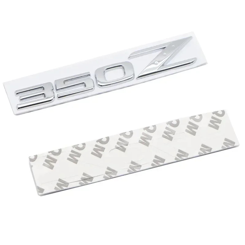 For Nissan 350Z 370Z Letters Rear Trunk Emblem Badge GTS GTR Nismo Z Z3 Z34 Teana Car Modification Stickers Decals 3D Metal