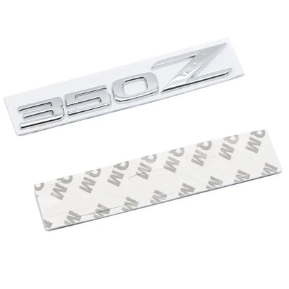 For Nissan 350Z 370Z Letters Rear Trunk Emblem Badge GTS GTR Nismo Z Z3 Z34 Teana Car Modification Stickers Decals 3D Metal