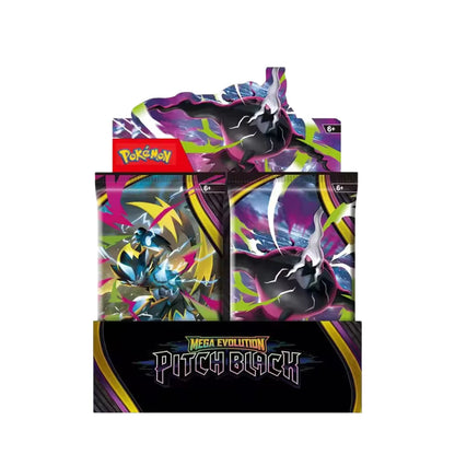 New Pokémon TCG Mega Evolution PITCH BLACK Booster Display Box -1-36 Packs Sealed English Version Game Collection Card Gift
