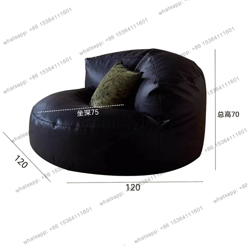 LSLeather Nordic Living Room Sofa Luxury Modern Cute Puff Couch Living Room Nordic Recliner Woonkamerbanken Living Room Furnitur