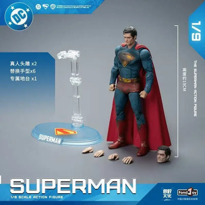 2025 Fondjoy Battle Damaged Superman Action Figure David Corenswet 1/9 New Superman Figure Pvc Joint Movable Kid Toy Boy Gift