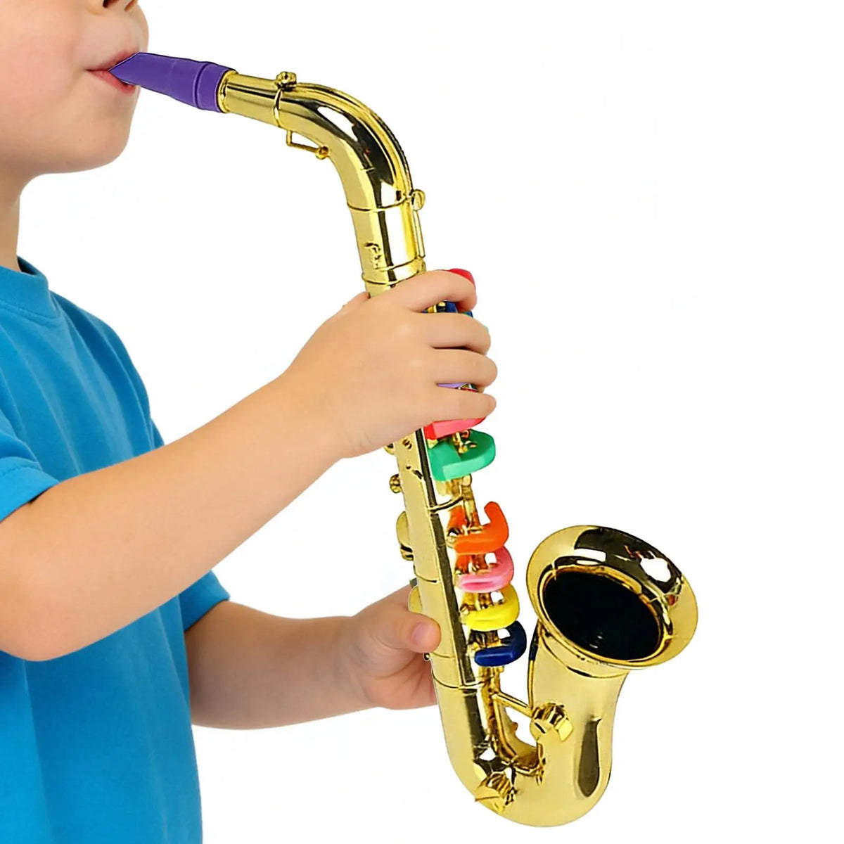 Playable Toy Saxophone Kids Musical Instrument Lightweight Educational Sax for Boys Girls Birthday Party School Performance Gift