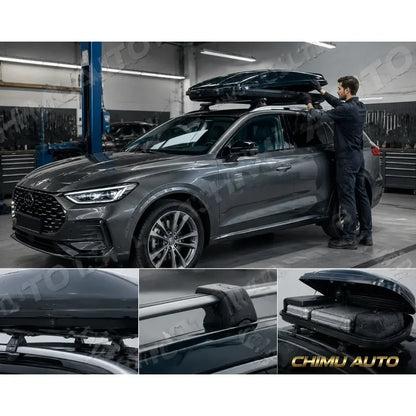 【CHIMU AUTO】 Ultra Thin Universal Roof Rack Cargo Carrier Luggage Box for Car SUV Van Truck Auto Top Storage Basket