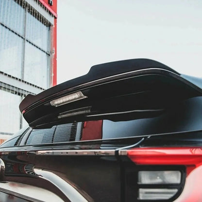 For Toyota Yaris MK4 GR4 2020 2021 Rear Trunk Wing Spoiler Decoration Spoiler Tail Fin Rear Tailgate Lid Auto Accessories Tuning