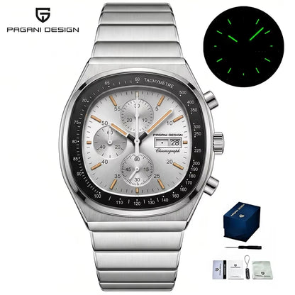 PAGANI DESIGN New 40mm Men's Quartz Watches Japan Miyota Movement Sapphire Stainless Waterproof Luminous Reloj Hombre PD1819