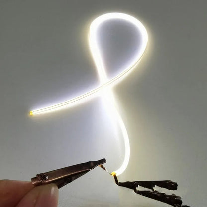 3V LED Same End Filament Flexible Ultra Slim Spiral Bulb Retro Edison Bulb Lamp Parts Diode Lighting Strip Decoration 5PCS/Pack
