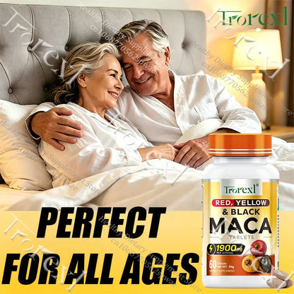 Natural Maca Root Tablets-Supports Vitality & Physical Performance, Balances Hormone, Overall Wellness
