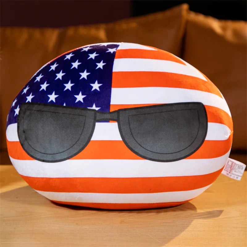 Country Ball Plush Toys 70 Styles 10cm Polandball Pendant Country Balls Countryball Stuffed Doll Xmas Birthday Gifts for Kids