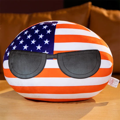 Country Ball Plush Toys 70 Styles 10cm Polandball Pendant Country Balls Countryball Stuffed Doll Xmas Birthday Gifts for Kids