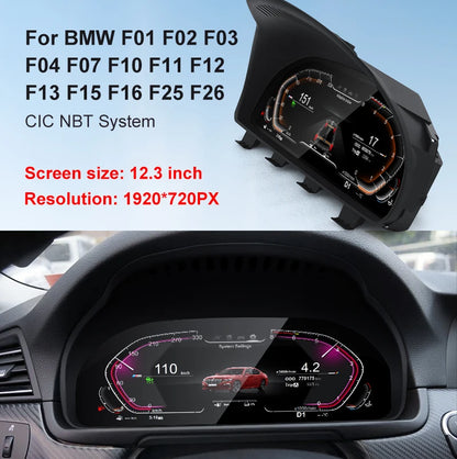 For BMW 5/6/7 series F06 F10 F11 F12 F01 F02 F03 X5 F15 X6 F16 X3 F25 X4 F26 Lcd Digital Dashboard Cluster Support Carplay Auto