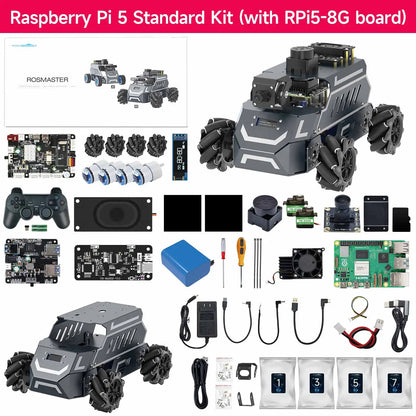 ROSMASTER M1 AI Large Model Embodied Intelligence Educational Robot Support 3D Depth Vision Jetson/Raspberry Pi/RDK X5 Control