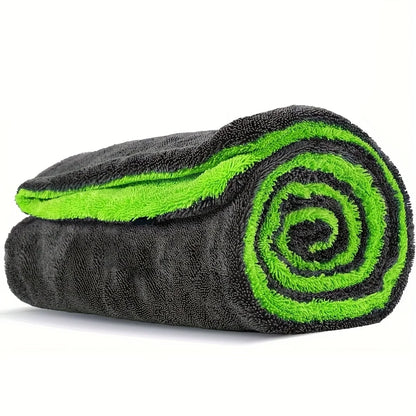 1000GSM Full-Size SUV Truck Drying Towel Double-Sided Microfiber, Twisted Yarn Technology, High Absorbency And Scratch-Resistant