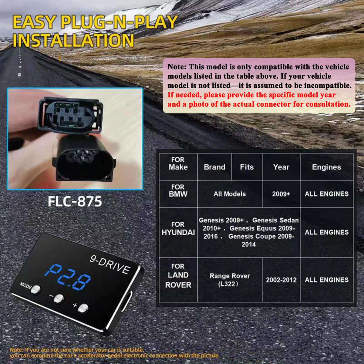 Car Electronic Throttle Controller Accelerator Tuning For Car 9 Drives 5 Modes Racing Accelerator Potent Booster For All Cars