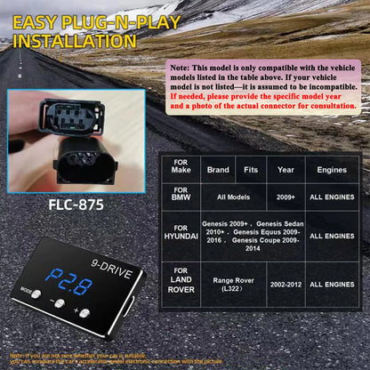 Car Electronic Throttle Controller Accelerator Tuning For Car 9 Drives 5 Modes Racing Accelerator Potent Booster For All Cars