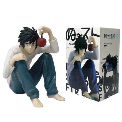 Death Note Anime 8-16cm Figure L Lawliet Ryuk Holding Apple Model for Halloween Ornament Figurine Fans Collection Christmas Gift