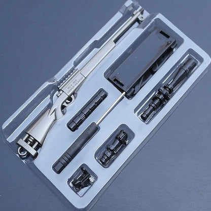 Game Kids Toys PUBG SKS AKM 98K Gun Ornaments Keychain Weapon Model Alloy Prop Decoration War Game Toy Crafts Collections Gift