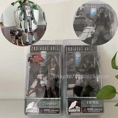 Redfield Hunk Zombie With Dog Licker And Walker Chris Redfield Biohazard Executioner Majini Action Figure Model Toys Decor