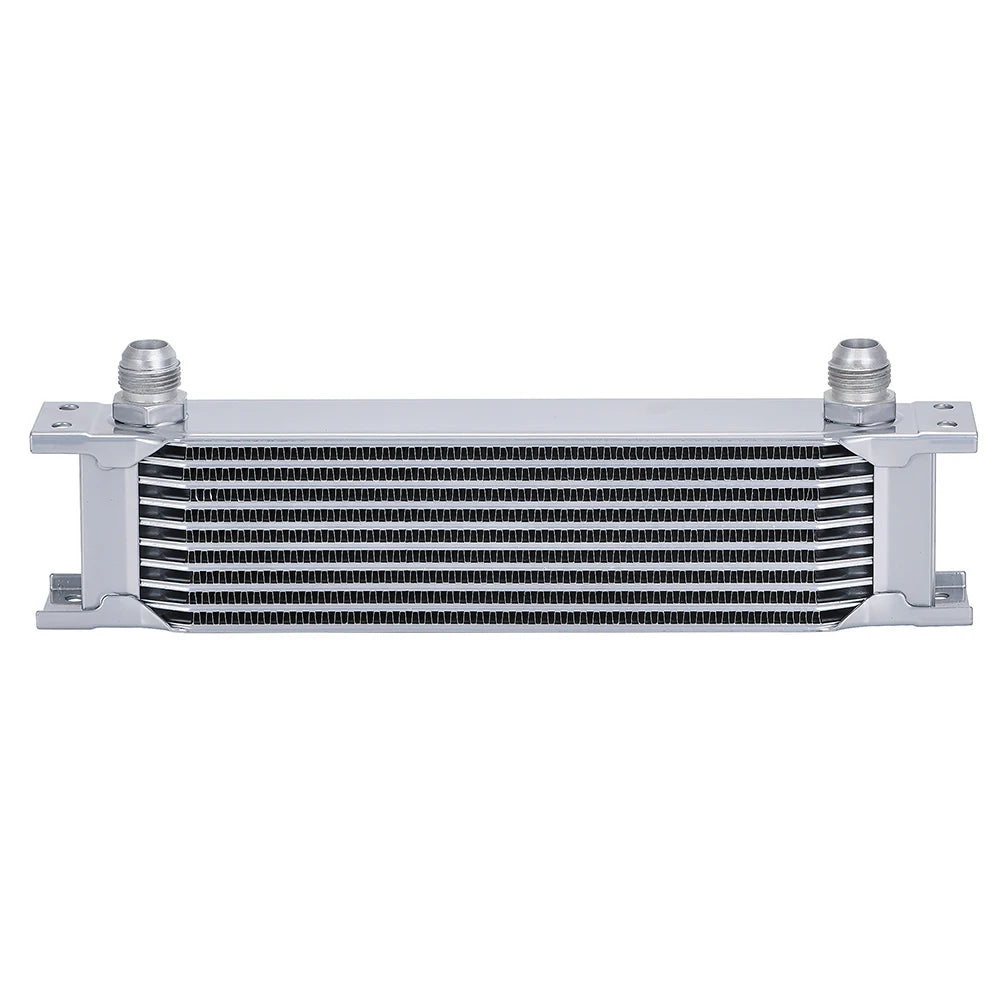 AN10 Aluminum Radiator 10/13/15/16/19/25/30 Row British Type Car Engine Oil Cooler Cooling Radiator Replacement Universal Cooler