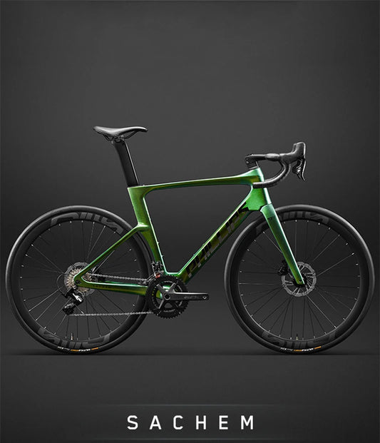 Carbon Fiber Gravel Bike,Racing Road Bike,Carbon Bicycle,Curved Handlebar,Brake and Transmission Are Integrated,16/24 Speed