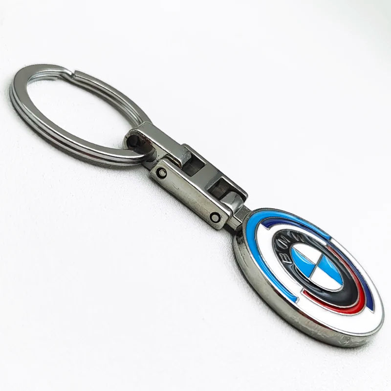 50th Anniversary Logo Metal Luxury Car Keychain For BMW E46 E90 E39 E60 X1 X2 X3 X4 X5 X6 3 5 Series M2 M3 M4 M5 M6 Accessories
