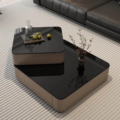 Minimalist Aesthetic Coffee Table French Trendy Elegant Organizer Drawer Coffee Table Cool Eclectic Table Basse Salon Furniture