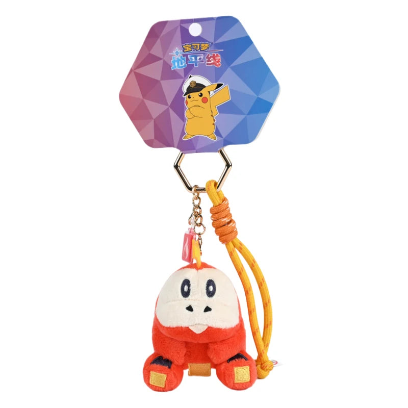 Anime Pokemon Kawaii Pikachu Keychain Eevee Mew Bulbasaur Charmander Snorlax Psyduck Stuffed Toy Cute Plush Keyring Doll Pendant