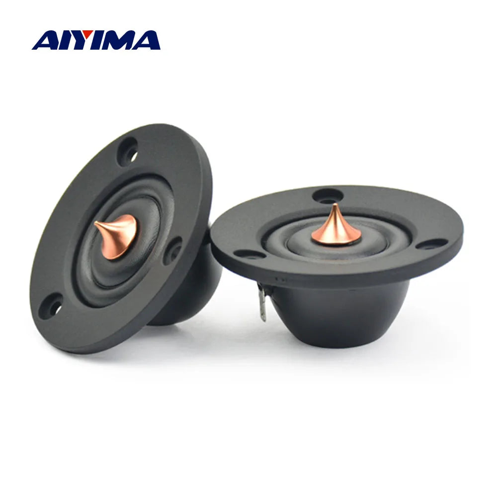 AIYIMA 2Pcs 2 Inch Tweeter Speaker 4 Ohm 6 Ohm 40W HIFI Silk Dome Treble Fever Audio Loudspeaker For DIY Car Modification
