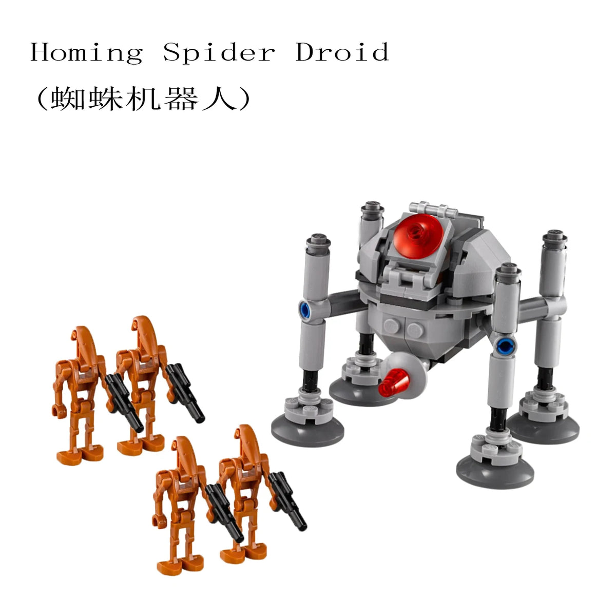 Limited Edition Star Wars Elite Clone Troop and Assault Robot 9488 with Mannequin Boy Assembled Model