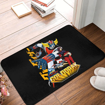 UFO Robot Mazinger Z Front Door Floor Entrance Mats Outdoor Anime Bath Kitchen Doormat Bedroom Carpet Rug