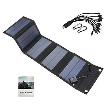 600W Foldable Solar Panel Emergency Solar Phone Charger 600W - Waterproof Foldable Panel with 5V USB for Blackouts & Outdoor