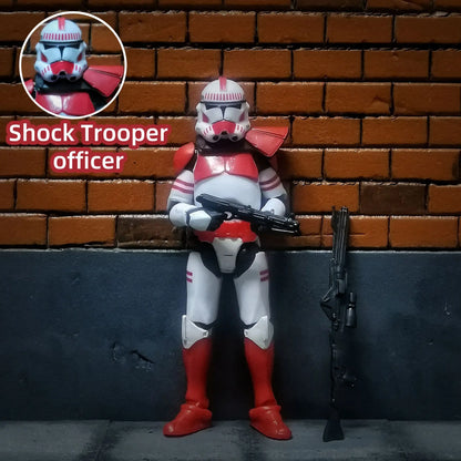 Star Wars 3.75 Inch Trooper 1/18 Shock Coruscant Guard Kamino Clone Sergeant Hound Fox Action Figure Toys Model Loose