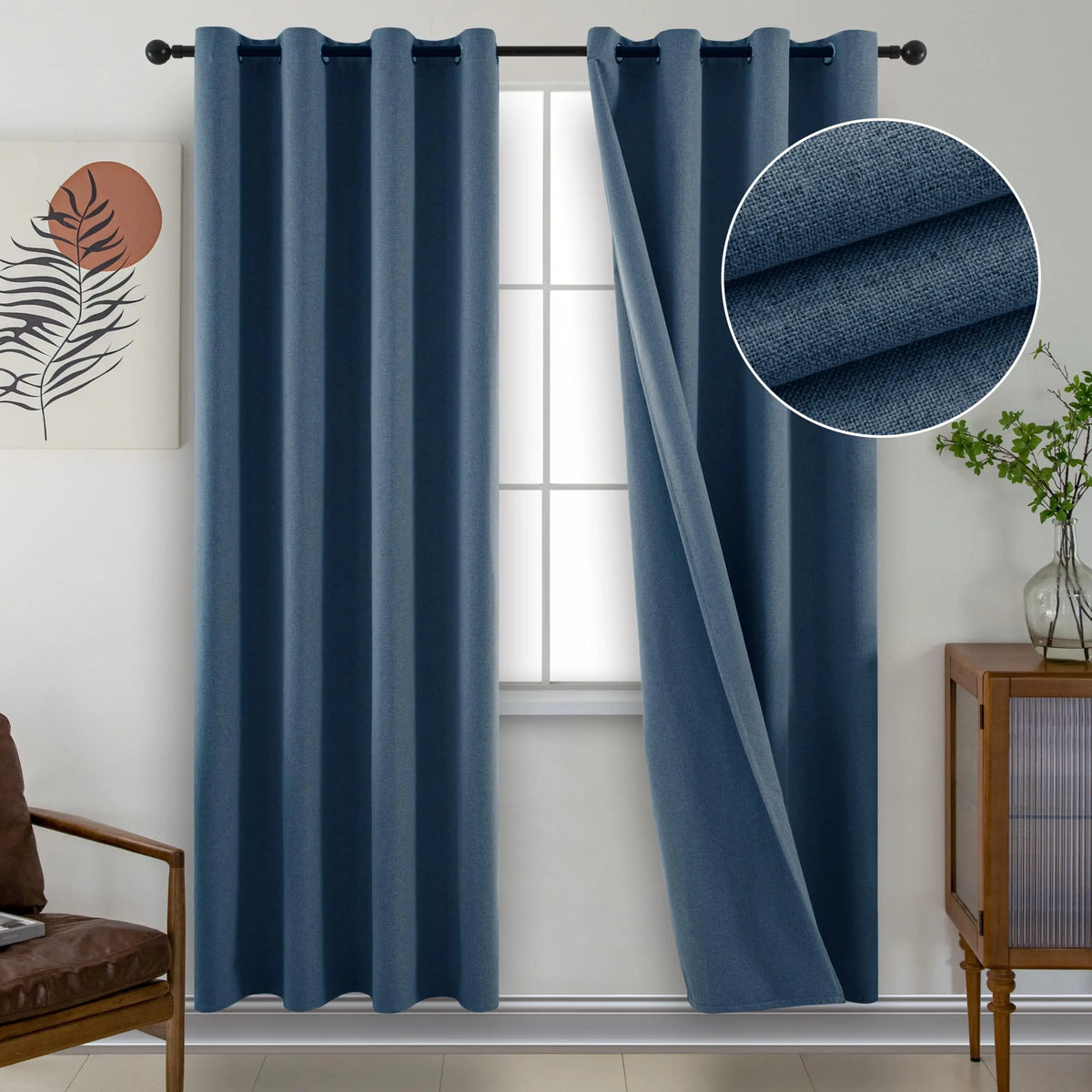 310cm Height Solid Color Custom Made 100% Blackout  Curtains for Living Room Bedroom Window Curtain Soundproof Insulation