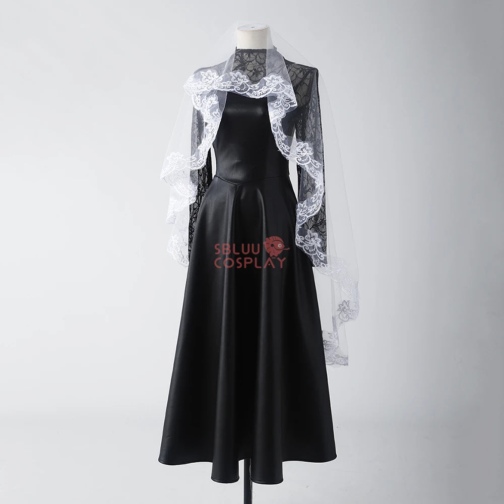 SBluuCosplay Osaragi Cosplay Costume Black Stretch Leather Dress R-Quality Christmas Halloween Cosutme