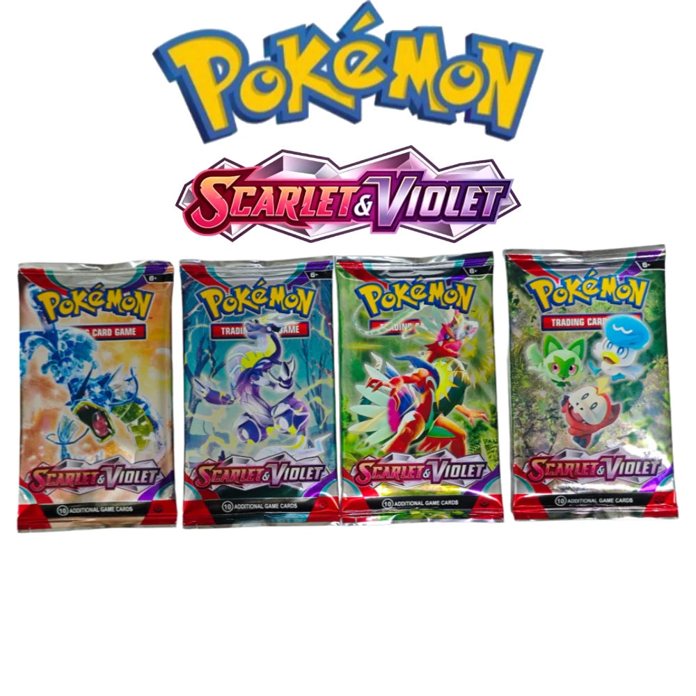 100PCS Pokémon TCG: Mega Evolution-Pitch Black Booster Display Box Prismatic 151 Evolutions English Battle Cards Game Cards