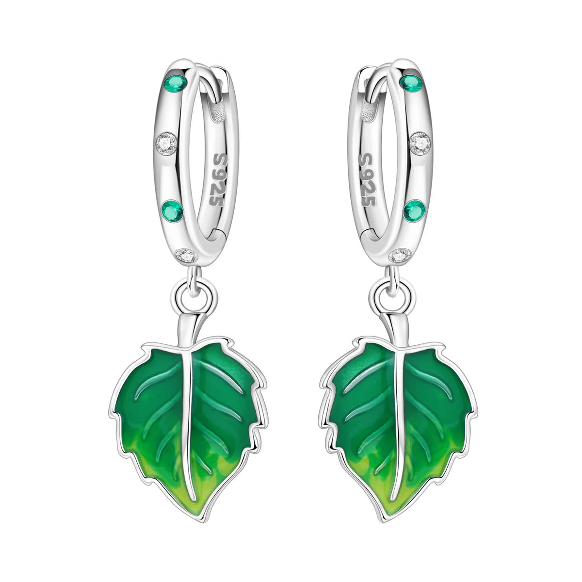 Orstarry Original 925 Sterling Silver Blue Iris Flower Earrings Women Hoop Earring Anniversary Jewelry Trendy Gifts