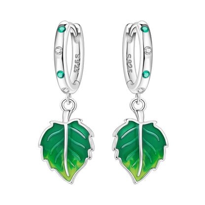 Orstarry Original 925 Sterling Silver Blue Iris Flower Earrings Women Hoop Earring Anniversary Jewelry Trendy Gifts