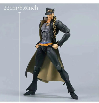 22cm 8.6 inch Anime Star Platinum Jotaro Kujo Action Figures Pvc Statue Desktop Ornamen Collection Statue Model Toys Gifts