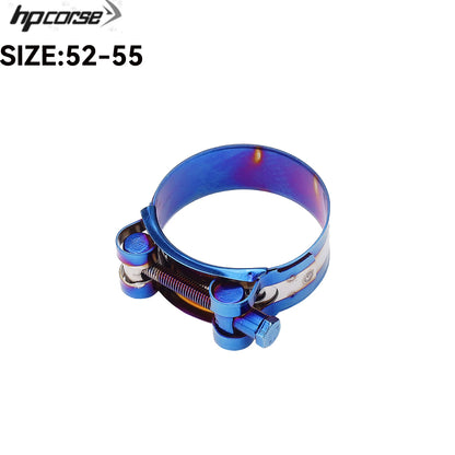 32mm - 85mm Motorcycle Exhaust Clamp Clip Stainless Steel Exhaust Pipe Clamps For Middle Exhaust Connect Fixed Seal Install