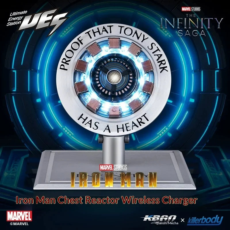 Genuine Killerbody Marvel Iron Man Alloy Base Wireless Magnetic Charger, Stable Performance, Exquisite Craftsmanship  Gift